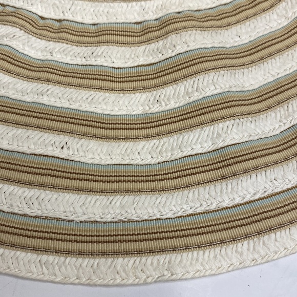 AUGUST Paper Blend Straw Wide Floppy Sun Beach Hat - Picture 10 of 10